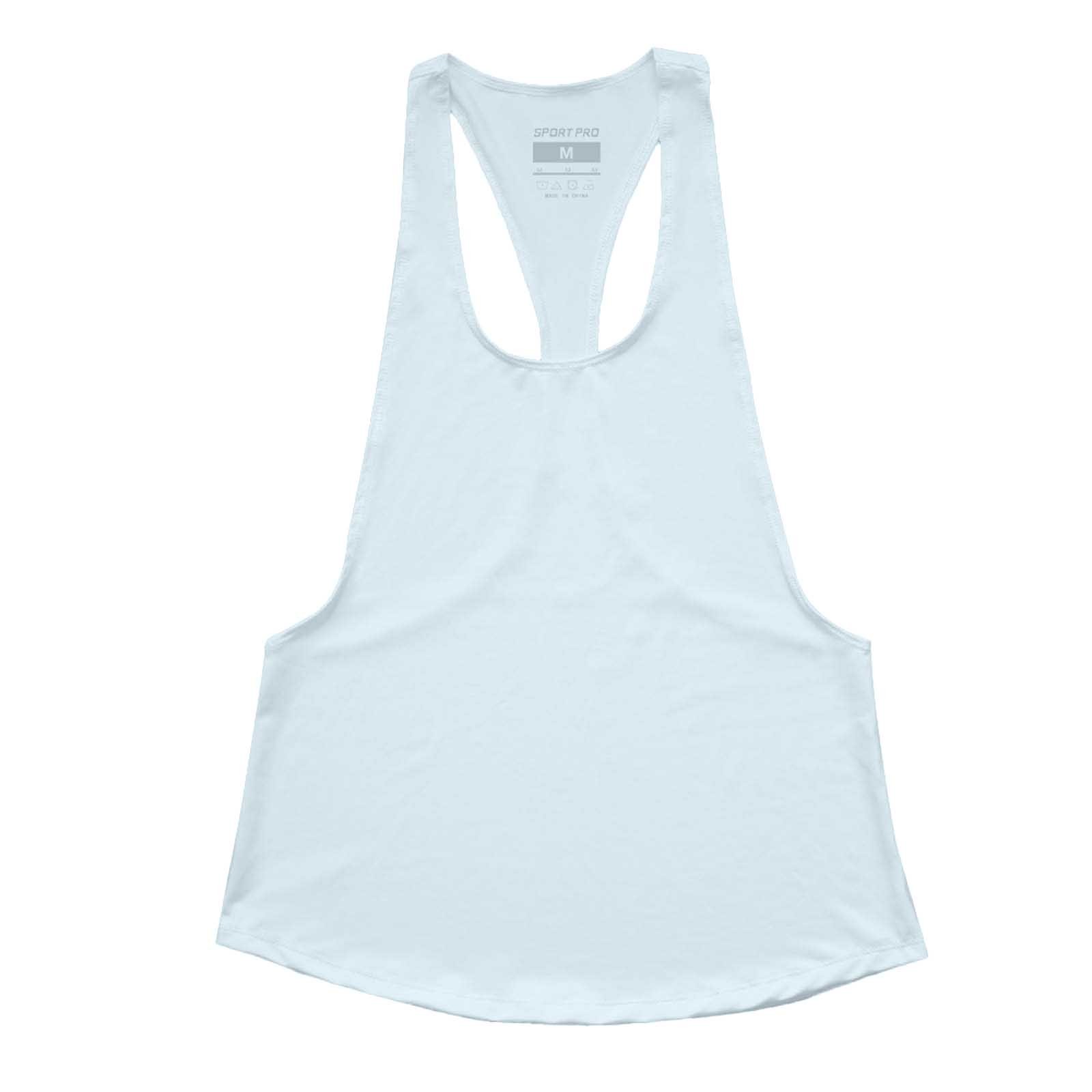 thumbnail image 4 of Chaleco deportivo sin mangas con cuello bajo en forma de T para mujer: top deportivo holgado de secado rápido y absorción del sudor, 4 of 4